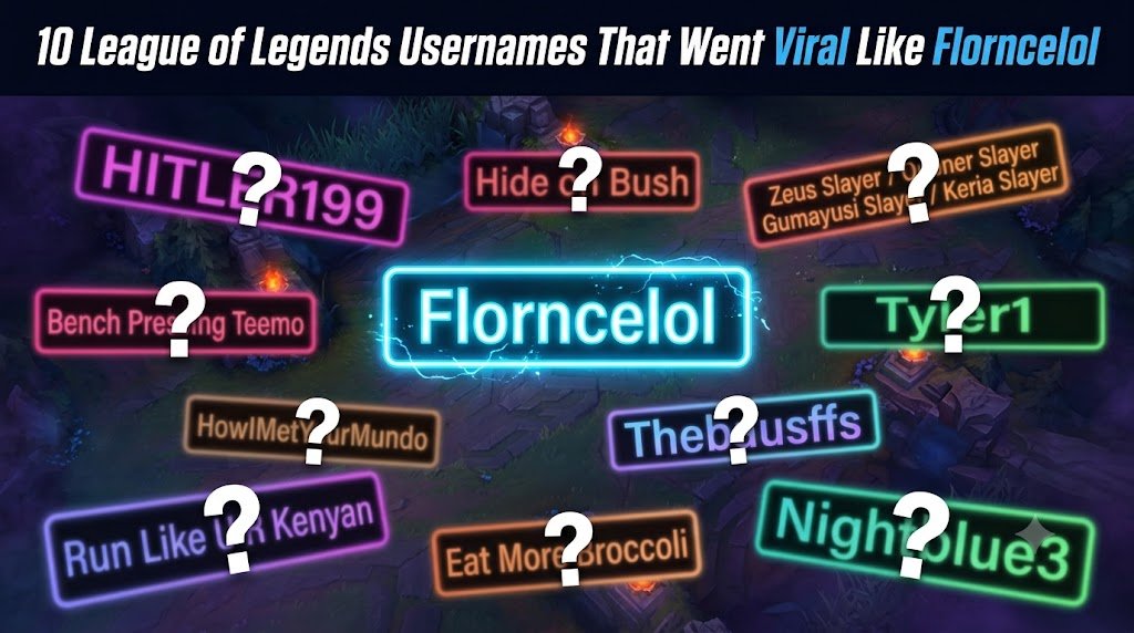 10 League of Legends Usernames That Went Viral Like Florncelol